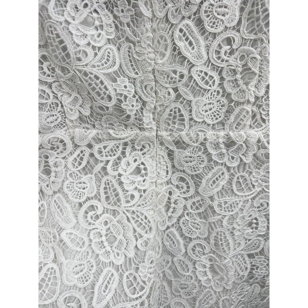 Staud Beth Long Sleeve Lace Empire Waist Dress - Picture 8 of 11